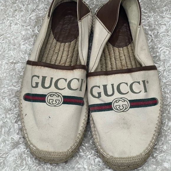 Gucci Mens Alejandro Canvas Espadrilles - Picture 1 of 15